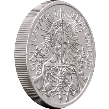 Серебряный раунд 2oz Fiat Justitia Ruat Cælum США