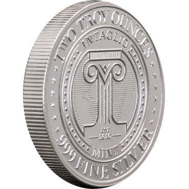 Серебряный раунд 2oz Fiat Justitia Ruat Cælum США