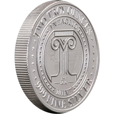 Срібний раунд 2oz Pecunia Non Ole США