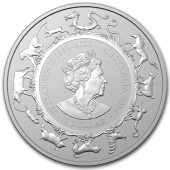 Срібна монета 1oz Рік Дракона 1 долар 2024 Австралія