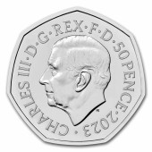 Монета Звездные Войны: Люк Скайуокер И Принцесса Лея 50 пенсов 2023 Великобритания