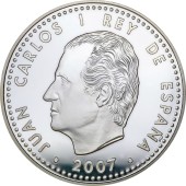 Серебряная монета Международный Полярный Год 10 Евро 2007 Испания