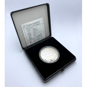 Серебряная монета 20g История Железных Дорог "Рейнгольд" 7 вон 2003 Северная Корея