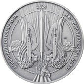 Серебряная монета 2oz Армия Дронов 2000 франков КФА 2024 Камерун