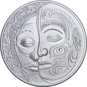 Серебряная монета 1oz Маори 2 доллара 2024 Ниуэ