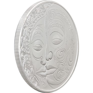 Срібна монета 1oz Маорі 2 долари 2024 Ніуе