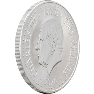 Срібна монета 1oz Маорі 2 долари 2024 Ніуе