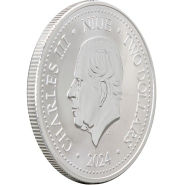 Серебряная монета 1oz Феникс 2 доллара 2024 Ниуэ (Prooflike)