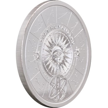 Срібна монета 1oz Хай Живе Людство "Vivat Humanitas" 5 доларів 2024 Токелау