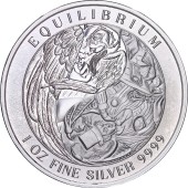 Серебряная монета 1oz Равновесие (Эквилибриум) 5 долларов 2024 Токелау