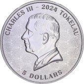 Серебряная монета 1oz Равновесие (Эквилибриум) 5 долларов 2024 Токелау