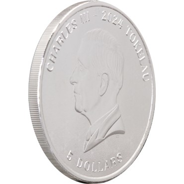 Серебряная монета 1oz Равновесие (Эквилибриум) 5 долларов 2024 Токелау