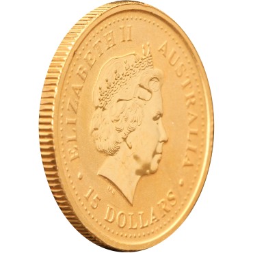 Золотая монета 1/10oz Год Дракона 15 долларов 2000 Австралия