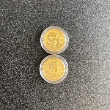 Золотая монета 1/10oz Год Дракона 15 долларов 2024 Австралия