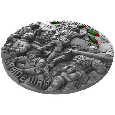 Купити-Срібна монета 2oz Острів Зміїний 2000 франків КФА 2023 Камерун (кольорова, Antique Finish) у Києві з доставкою по всій Ук