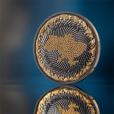 Купити-Срібна монета 1oz Україна Земля Cвободи 1000 Сатоші 2024 Сполучені Крипто Штати (позолота) у Києві з доставкою по всій Ук