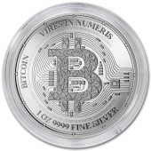 Серебряная монета 1oz Биткоин 2 доллара 2023 Ниуэ