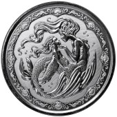Серебряная монета 1oz Русалки Мама и Дочь 2 тала 2023 Самоа