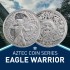 Серебряный раунд 1oz Орел-Воин Ацтеков США