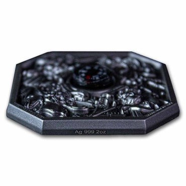 Срібний раунд 2oz Королі Піратів "Компас" Південна Корея