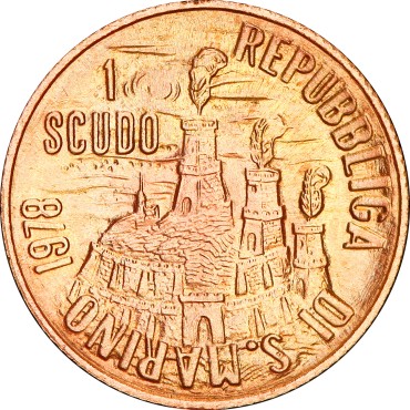 Купить-Набор золотых монет Свобода 1 скудо и 2 скудо 1978 Сан-Марино в Киеве с доставкой по всей Украине