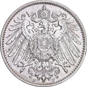 Срібна монета 1 марка 1915 Німецька Імперія