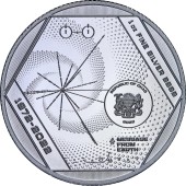 Срібна монета 1oz "Послання із Землі" Табличка Піонерів 50-річчя 5000 франків КФА 2022 Чад