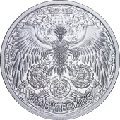 Серебряный раунд 1oz Кремниевая Долина 100 байткоинов 2024