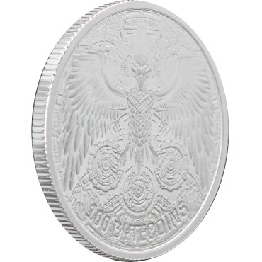 Серебряный раунд 1oz Кремниевая Долина 100 байткоинов 2024