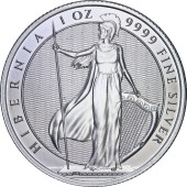 Серебряная монета 1oz Гиберния 2 доллара 2024 Ниуэ