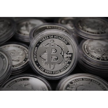 Серебряная монета 1oz Биткоин 2 доллара 2024 Ниуэ