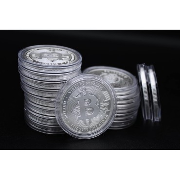Срібна монета 1oz Біткоін 2 долари 2024 Ніуе