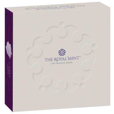 Серебряная монета Коронация Короля Карла III 50 пенсов 2023 Великобритания (пруф)