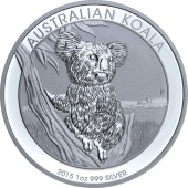Серебряная монета 1oz Коала 1 доллар 2015 Австралия