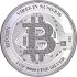Серебряная монета 1oz Биткоин 2 доллара 2023 Ниуэ