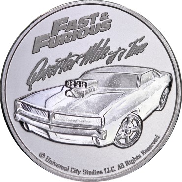 Серебряная монета 1oz Форсаж 2 доллара 2023 Самоа