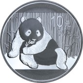 Серебряная монета 30g Китайская Панда 10 юань 2015 Китай