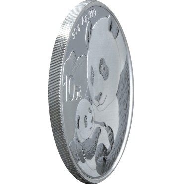 Серебряная монета 30g Китайская Панда 10 юань 2019 Китай