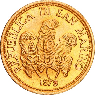 Набір золотих монет Мир 1 скудо та 2 скудо 1979 Сан-Марино