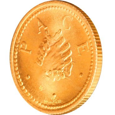 Набор золотых монет Мир 1 скудо и 2 скудо 1979 Сан-Марино