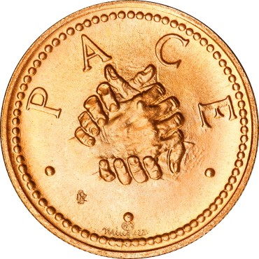 Набор золотых монет Мир 1 скудо и 2 скудо 1979 Сан-Марино