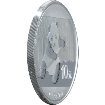 Серебряная монета 1oz Китайская Панда 10 юань 2014 Китай