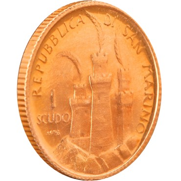 Набір золотих монет Громадська Власність 1 скудо і 2 скудо 1976 Сан-Марино