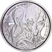 Срібна монета 1oz Космічний Прибулець 20 седі 2023 Гана