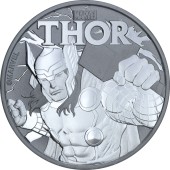 Серебряная монета 1oz Тор 1 доллар 2018 Тувалу