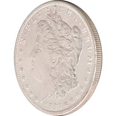 Срібна монета Долар Моргана "O" 1 долар 1884 США (BU)