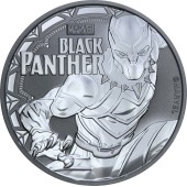Срібна монета 1oz Чорна Пантера 1 долар 2018 Тувалу
