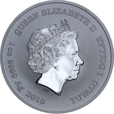 Срібна монета 1oz Чорна Пантера 1 долар 2018 Тувалу