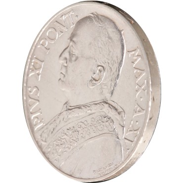 Серебряная монета Папа Пий XI 10 лир 1936 Ватикан
