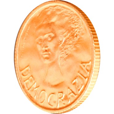 Набір золотих монет Демократія 1 скудо і 2 скудо 1977 Сан-Марино